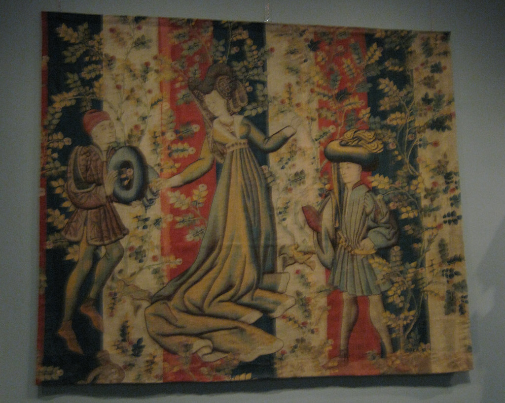 Courtiers in a Rose Garden A Lady and Two Gentlemen . Flickr