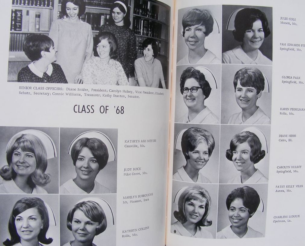 St. John's Hospital School of Nursing Graduation Yearbook 1968 Springfield, Missouri a photo