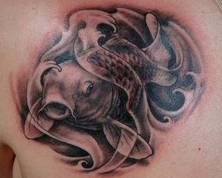 Black And Grey Koi Fish Tattoo | Independent Tattoo | Flickr 256_x_320_jpg
