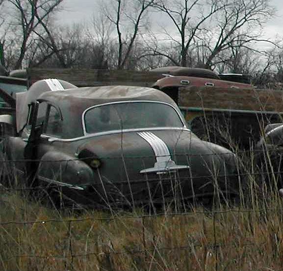 Junk Yard of Cars in Nebraska 1949 to 52 Pontiac Silver St… Flickr