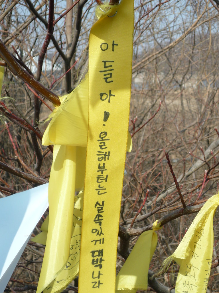 Prayers for Korea These ribbons are pinned near the Reunif… Flickr