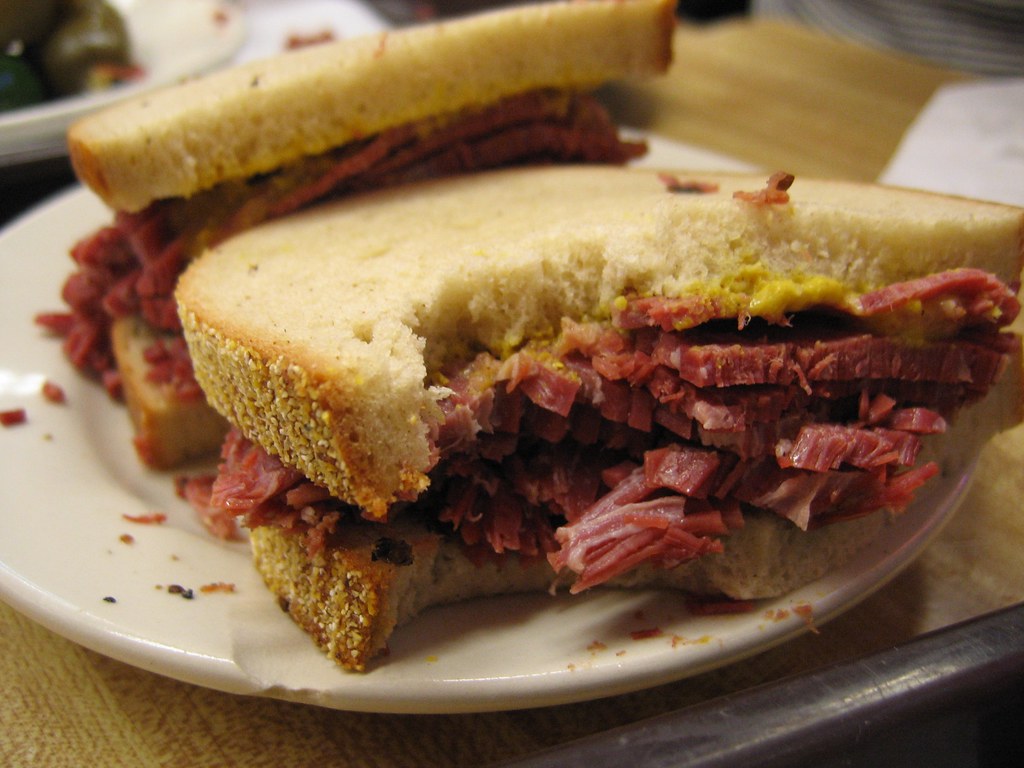 corned beef sandwich Katz's Delicatessen El Mitch Flickr
