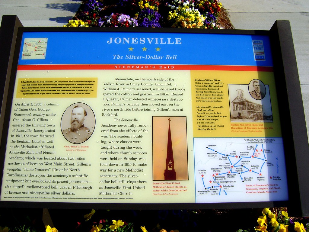 Jonesville Plaque at Jonesville NC Town Hall a photo on Flickriver