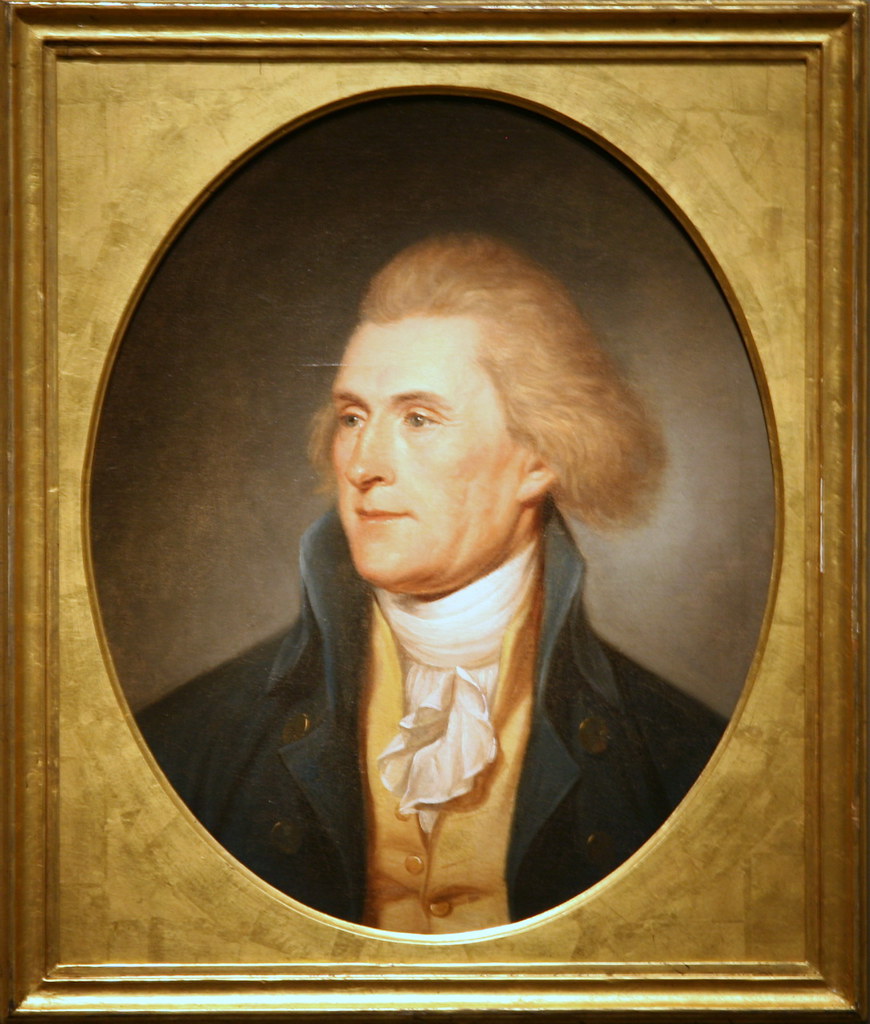 Thomas Jefferson Thomas Jefferson, 1791, oil on canvas by … Flickr