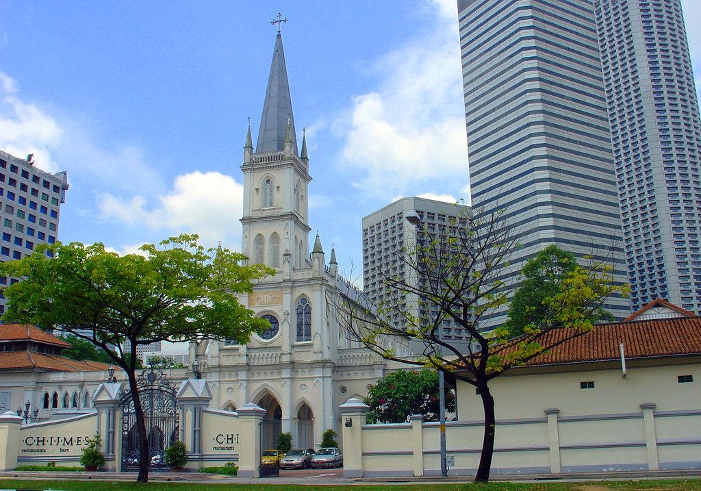 Entrance to Chijmes, Singapore CHIJMES (pronounced "chimes… Flickr