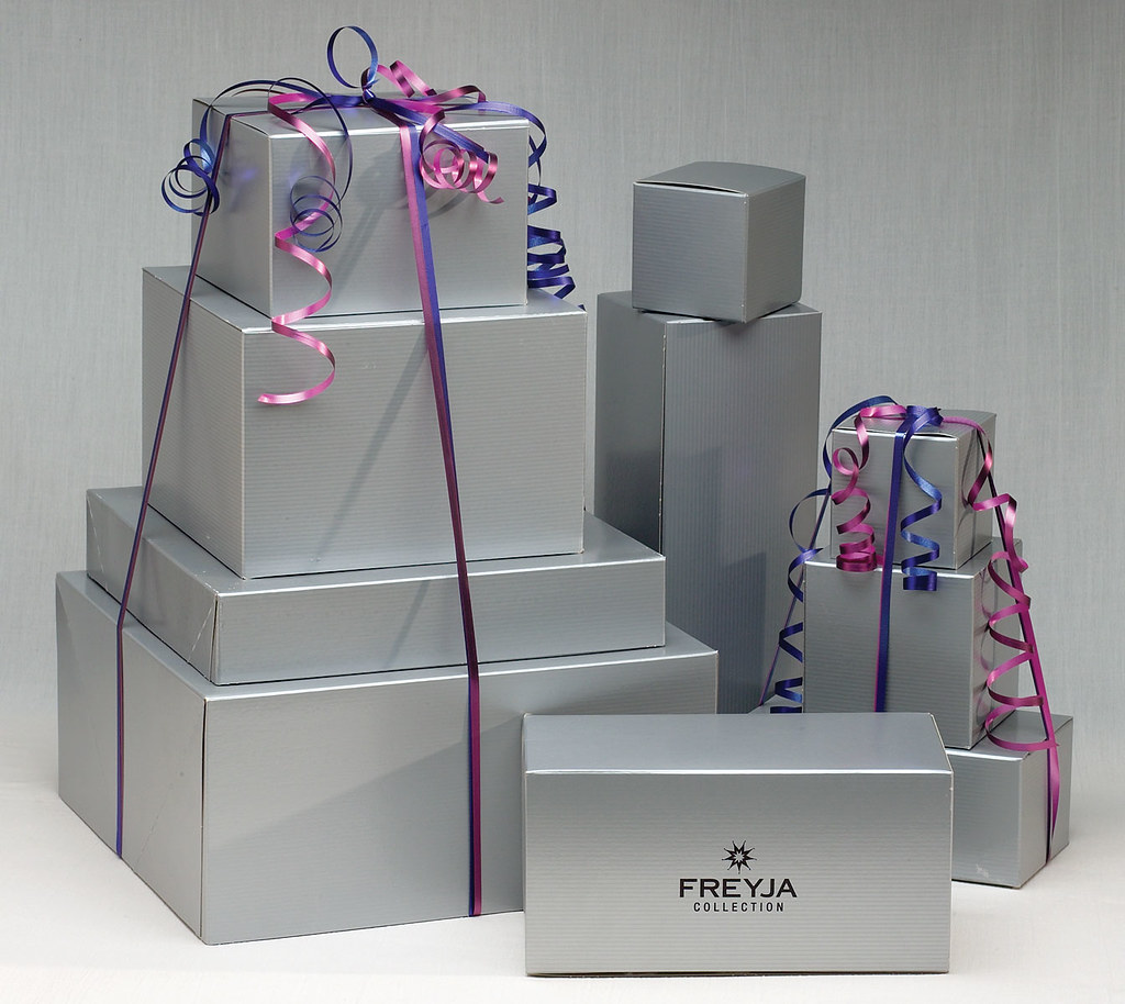 Silver Gift Boxes When shooting these silver gift boxes we… Flickr