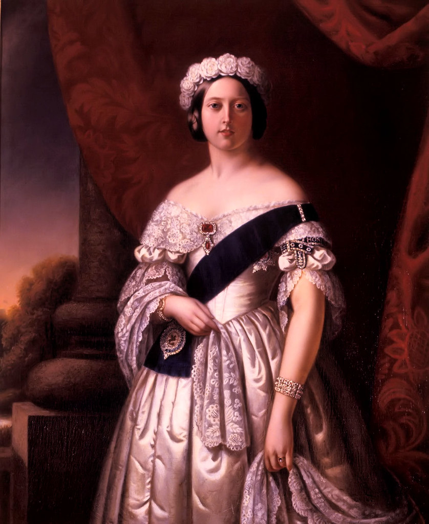 Queen Victoria Wearing the Garter Sash (1845) Queen Victor… Flickr