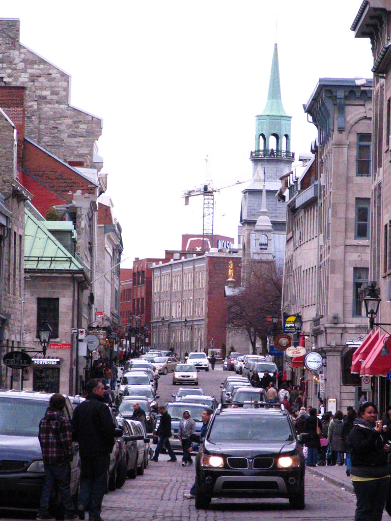 VieuxMontréal Old Montreal is home to many touristy shops… Flickr