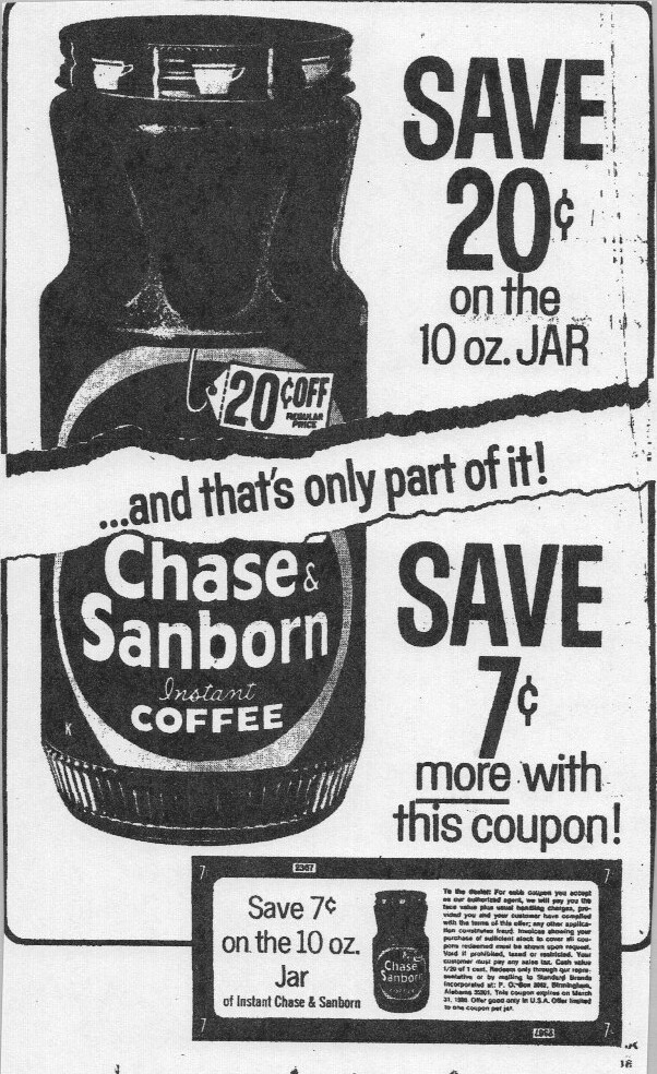 Chase & Sanborn Newspaper Coupon a photo on Flickriver