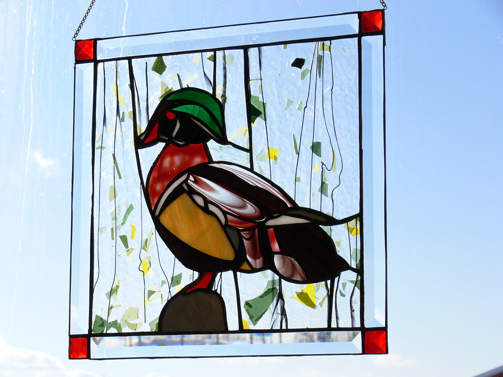 wood duck stained glass anna wiercioch stained glass This … Flickr