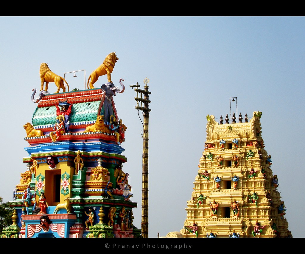 Hindu Temple Gopurams of a South Indian Hindu Temple. Try … Flickr