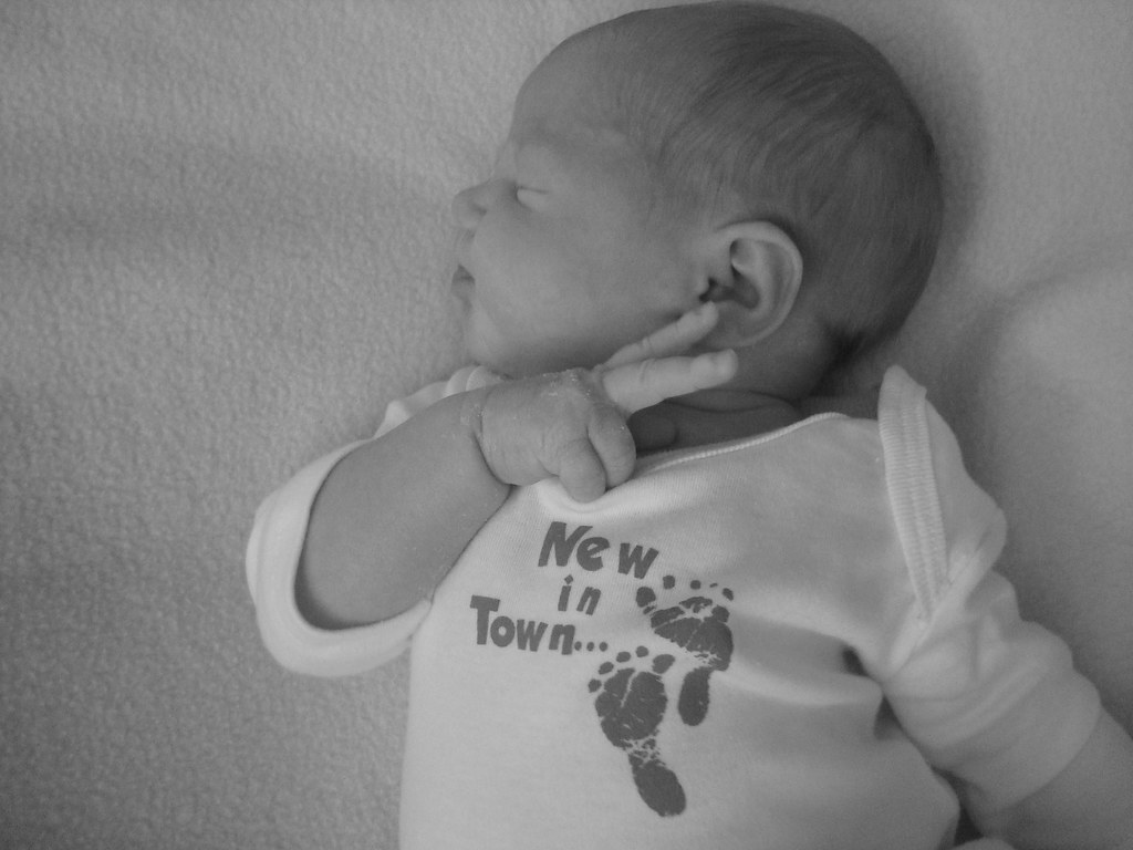 Peace Baby Jack throwing up the peace sign! Ashley Eustice Flickr