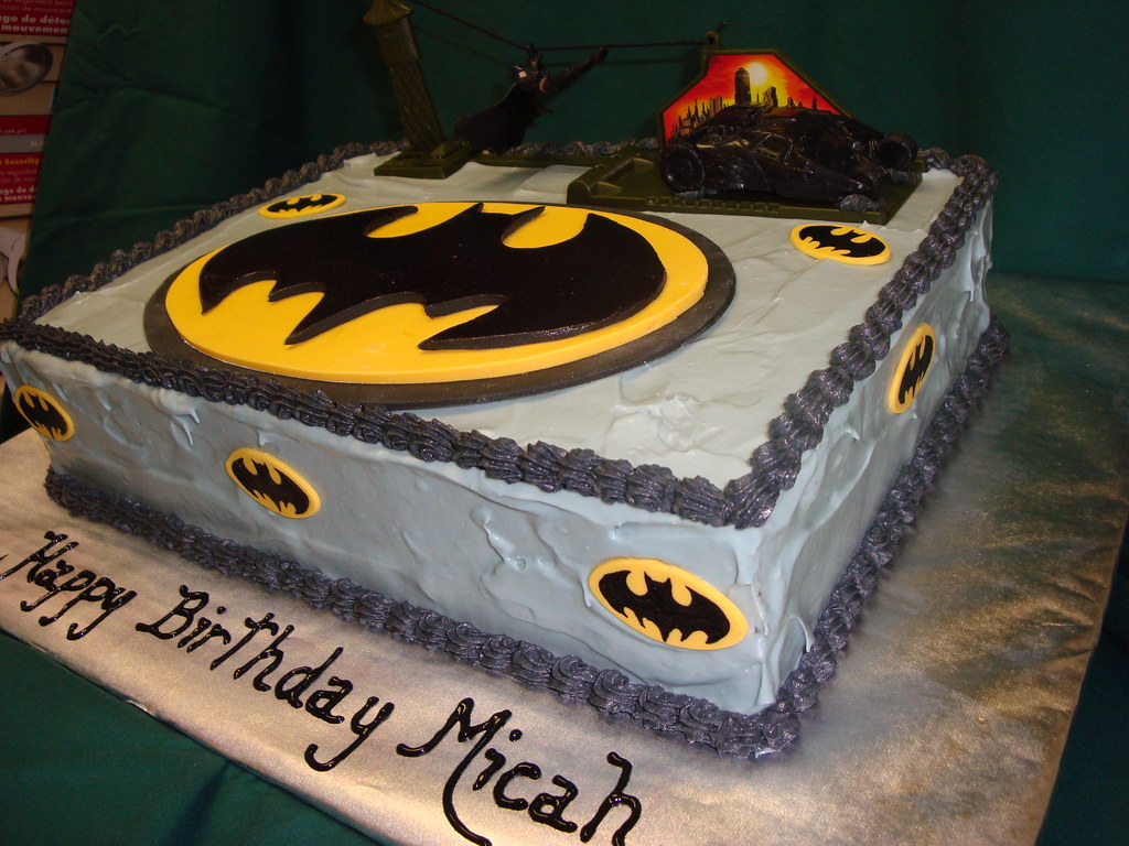 Batman Cake Batman cake made with red velvet and cream che… Flickr