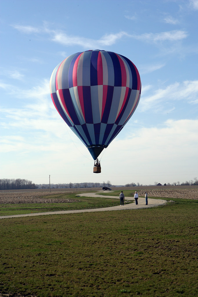 Balloon Landing A hotair balloon landed in our driveway y… Flickr