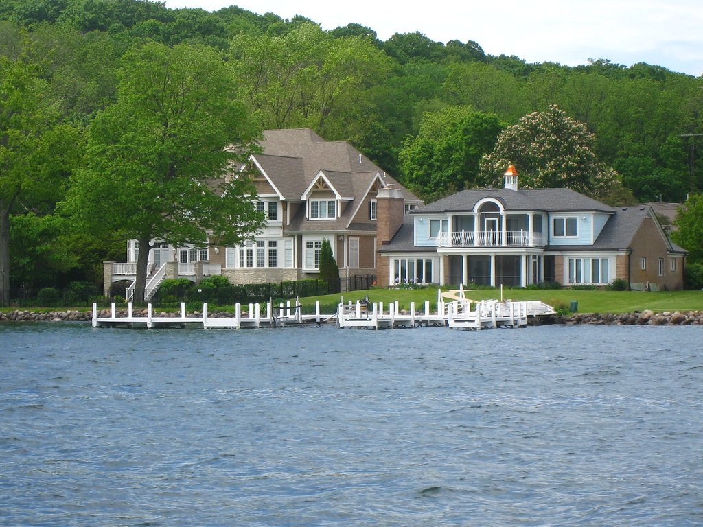 Houses on lake Joy Washburn Flickr