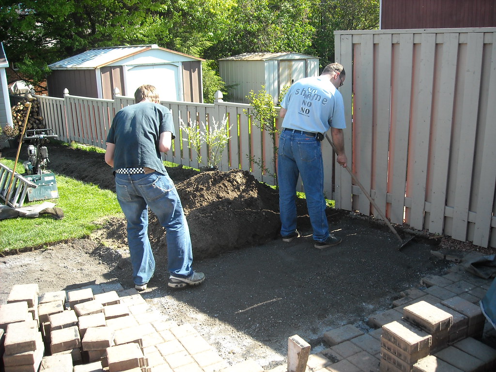 laying patio stones nsennema Flickr