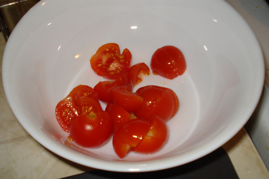 CherryTomatoes Quartered cherry tomatoes for pearl couscou… Amy