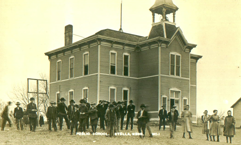 Public School, Stella, Nebraska My grandmother Alice colle… Flickr