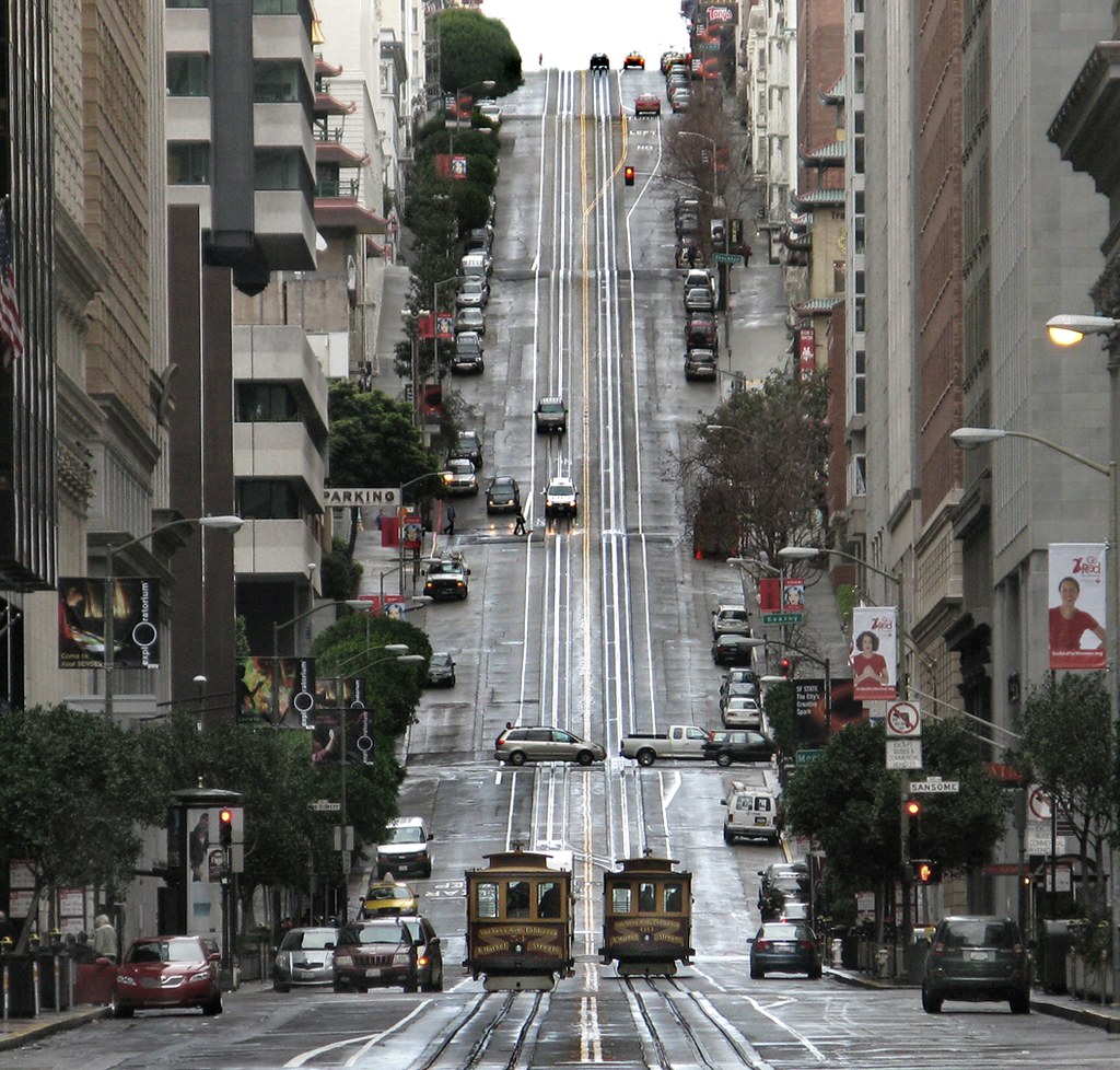 Nob Hill, San Francisco Looking west up California Street,… Flickr
