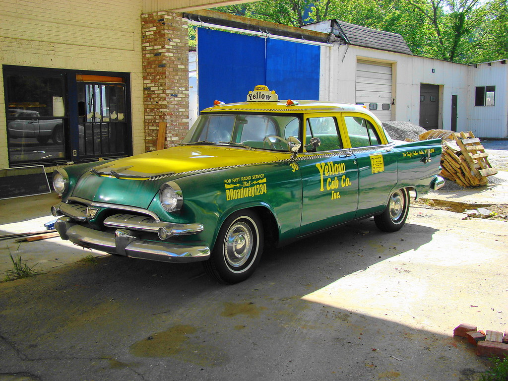 1956 Dodge Yellow Cab taxi was located in Marshall… Flickr