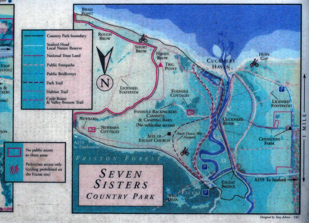 Seven Sisters Country Park Map A map of the Seven Sister… Flickr