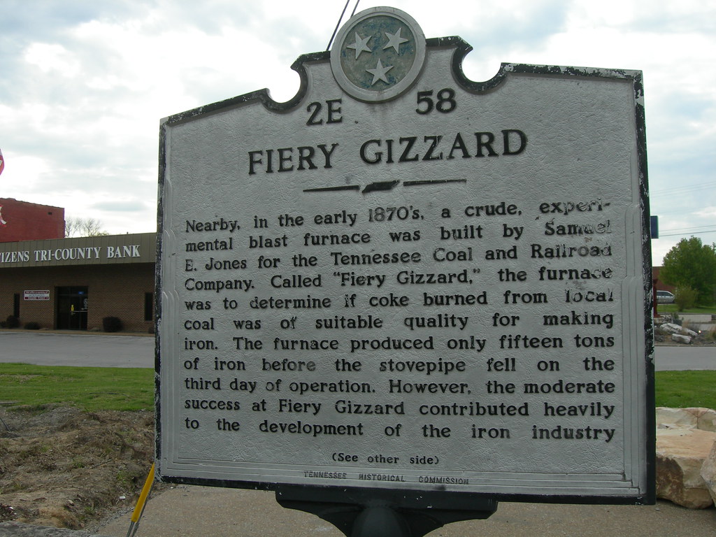 Fiery Gizzard Historic Marker Tracy City, Tennessee Flickr