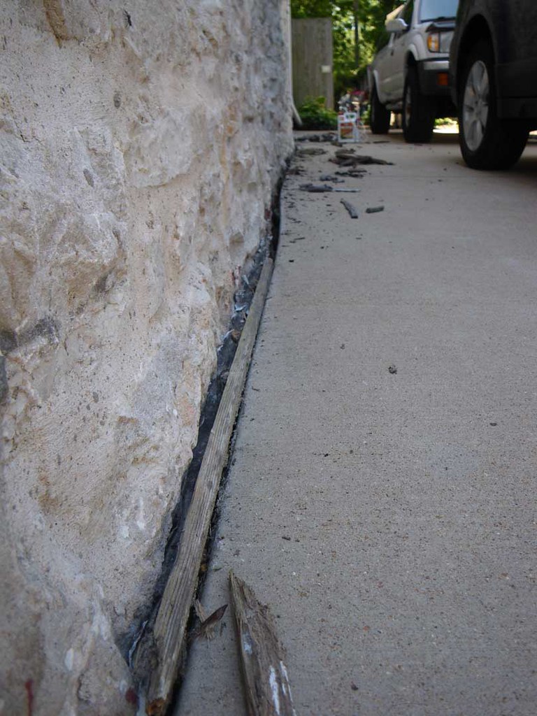 Expansion Joint spacer, caulk and backer rod removal Flickr