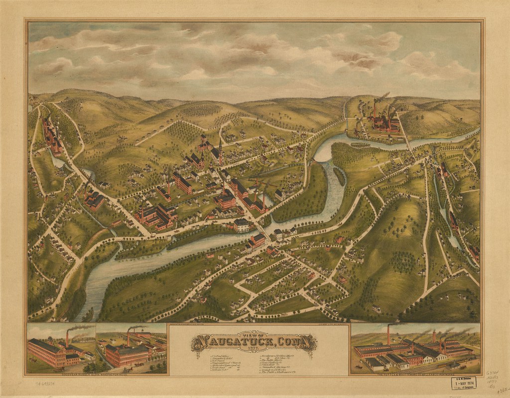 View of Naugatuck, Conn. 1877 Full Quality, Georeferenced … Flickr