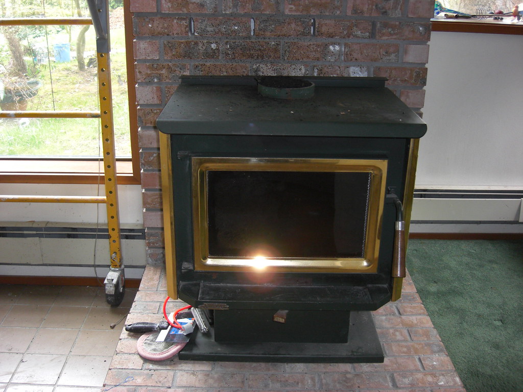 wood stove removal Flickr