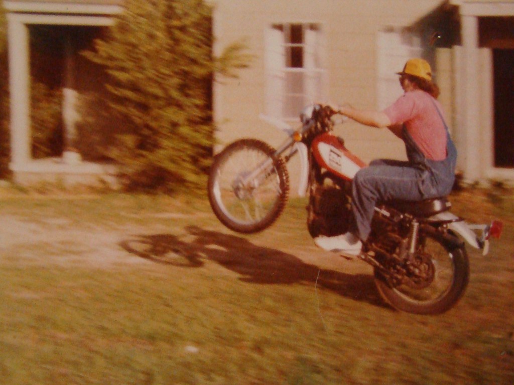 Mike popping a wheelie Sagecrest Farm Flickr