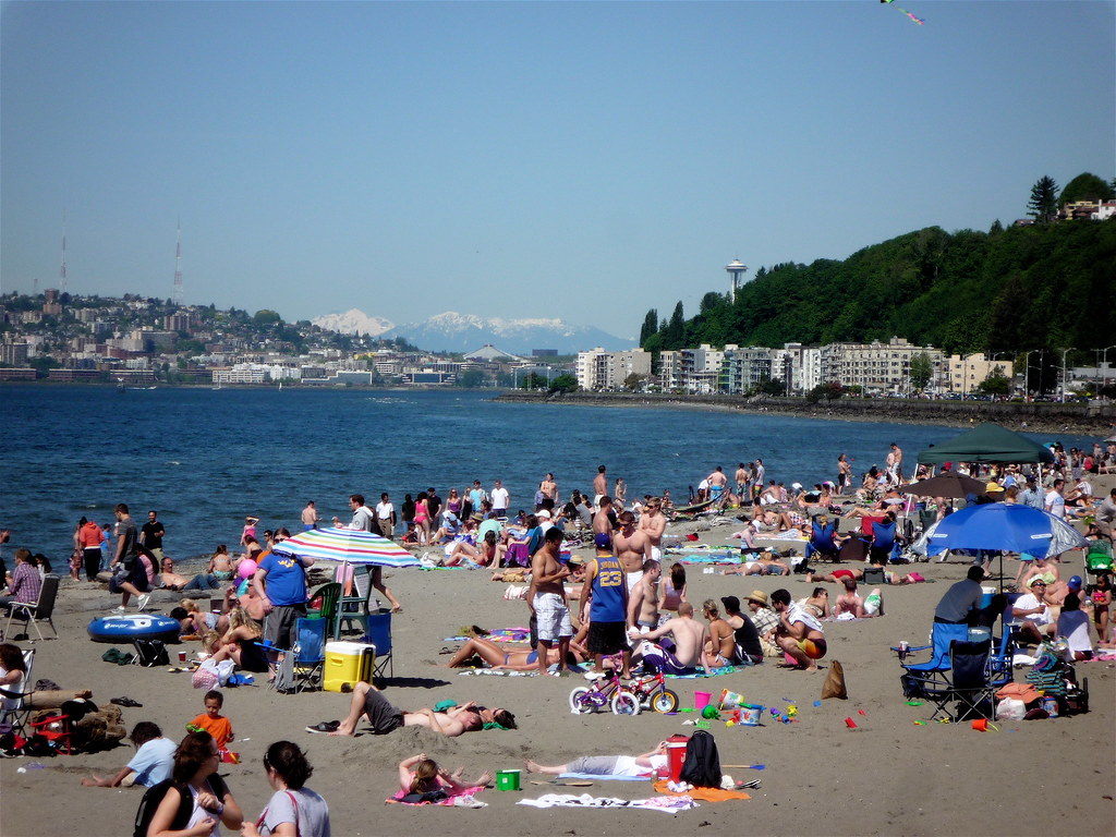 sunny day real estate Alki Beach, West Seattle Flickr
