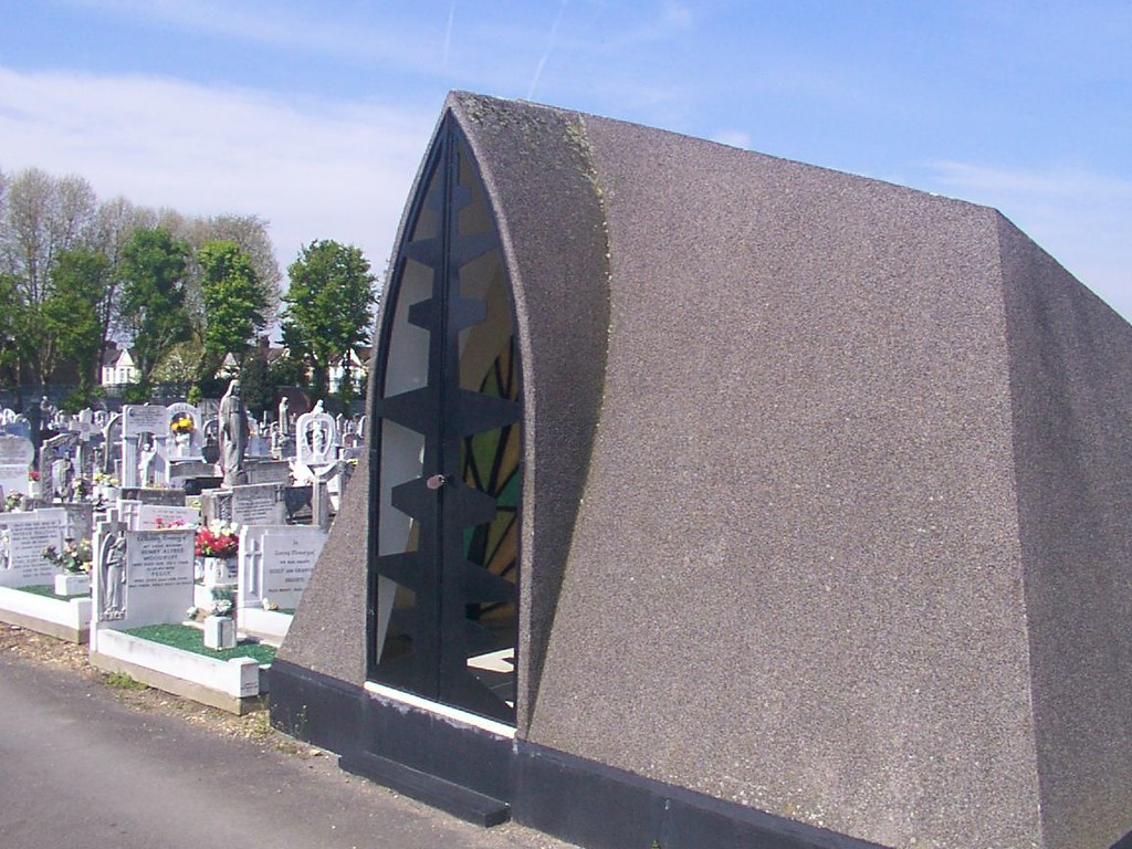 Modern Mausoleum. St Patrick's Cemetery , Leytonstone E11 a photo on