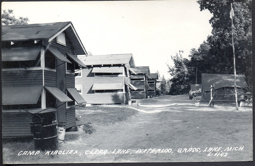 Grass Lake MI BSA Boy Scouts & YMCA Old Camp Kiroliex RPPC… Flickr