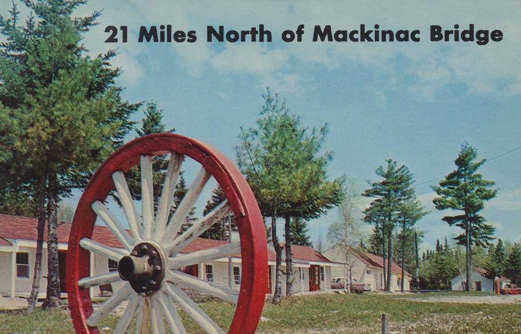 Wagon Wheel Motel Fibre, Michigan Wagon Wheel Motel, Rou… Flickr