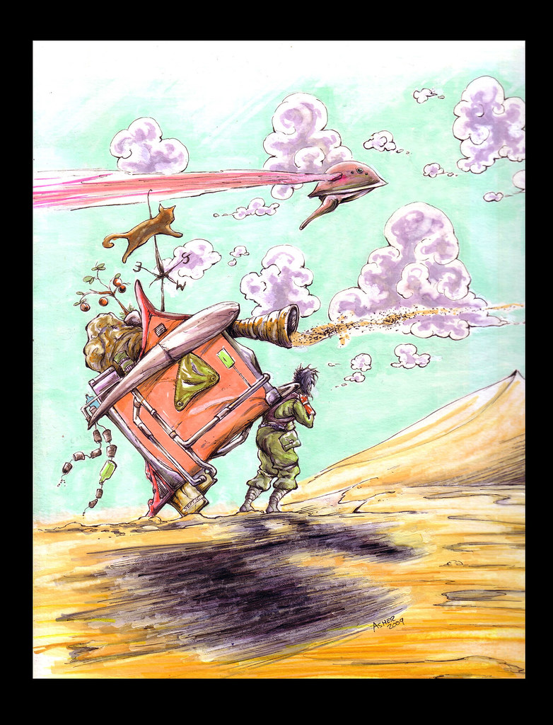 hauler of copic markers on 9x12 bristol asher levenson Flickr