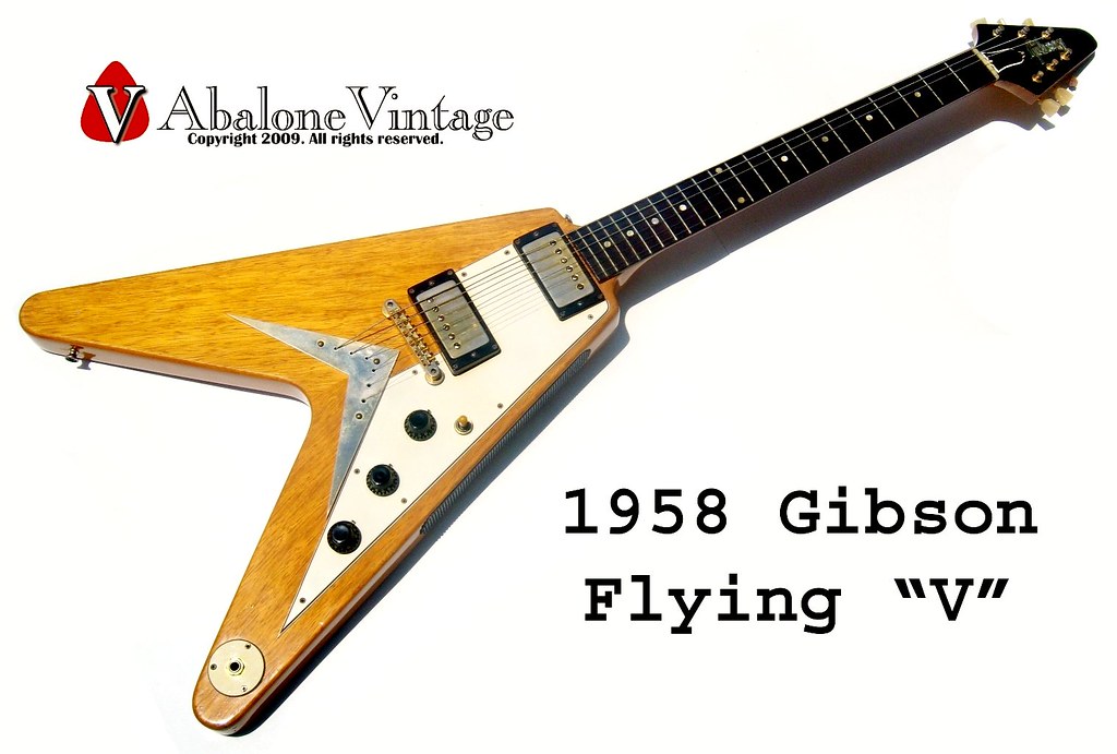 1958 Gibson Flying V guitar. Vintage goodness Made in the USA of Korina