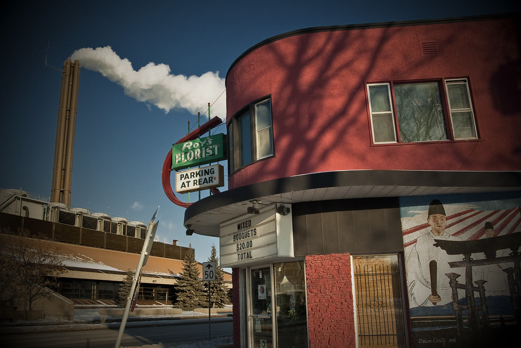 Roy's Florist Notre Dame Avenue, Winnipeg, Manitoba. Bryan Scott