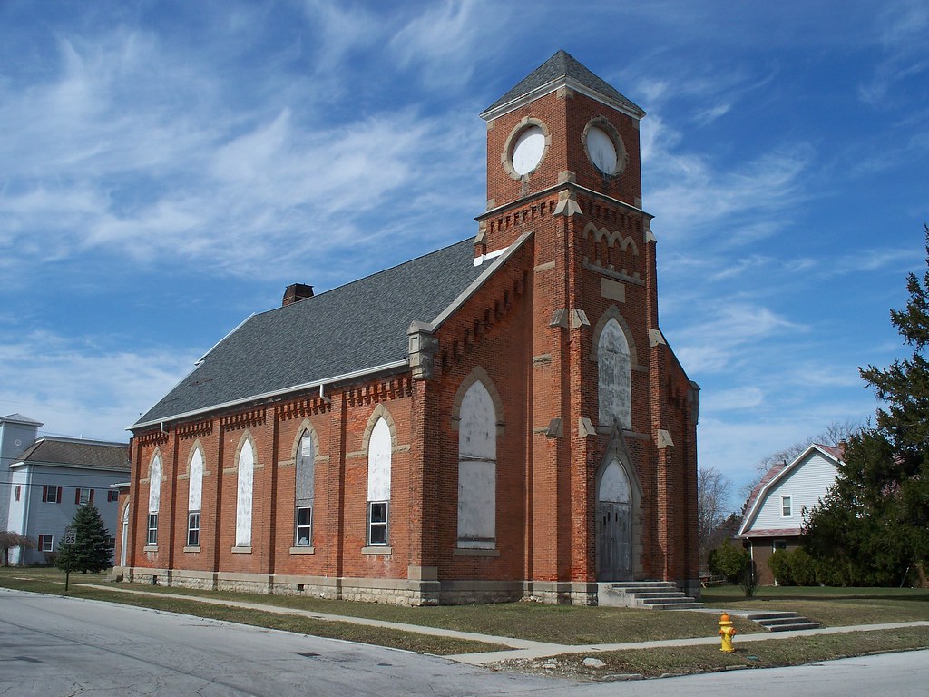 OH Gibsonburg Church 2 Church in Gibsonburg, Ohio. Proba… Flickr