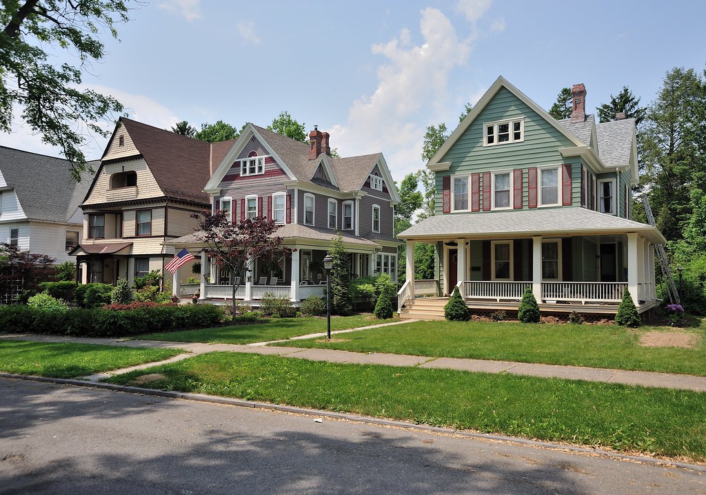 Victorian neighborhood in Bellefonte, Pennsylvania, May 24, 2009 a