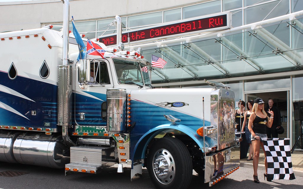 Cannonball Run Europe 2009 Start Peterbilt Truck Peterbilt… Flickr
