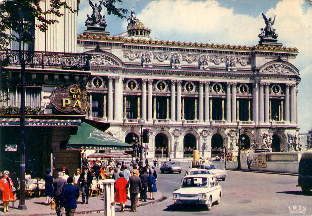 Paris L'Opéra et le Café de la Paix 1961 L'Opéra et le… Flickr