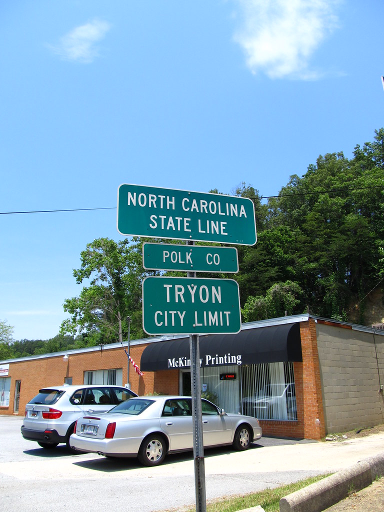 North Carolina State Line, Tryon, North Carolina Tryon is … Flickr