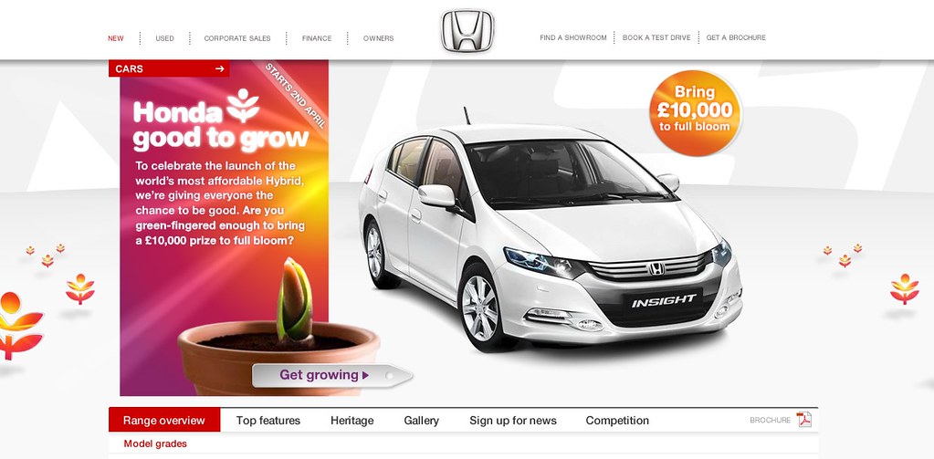 Insight home page www.honda.co.uk/cars/insight/ Collective London