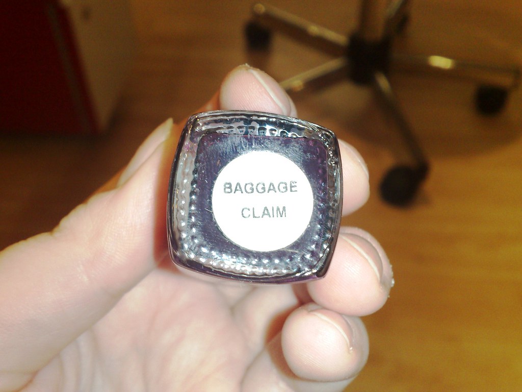 Baggage Claim nail polish at 10 minute mani at Dulles Flickr