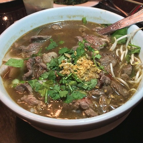 spicy beef boat noodle soup..big enough for two hungry peo… Flickr
