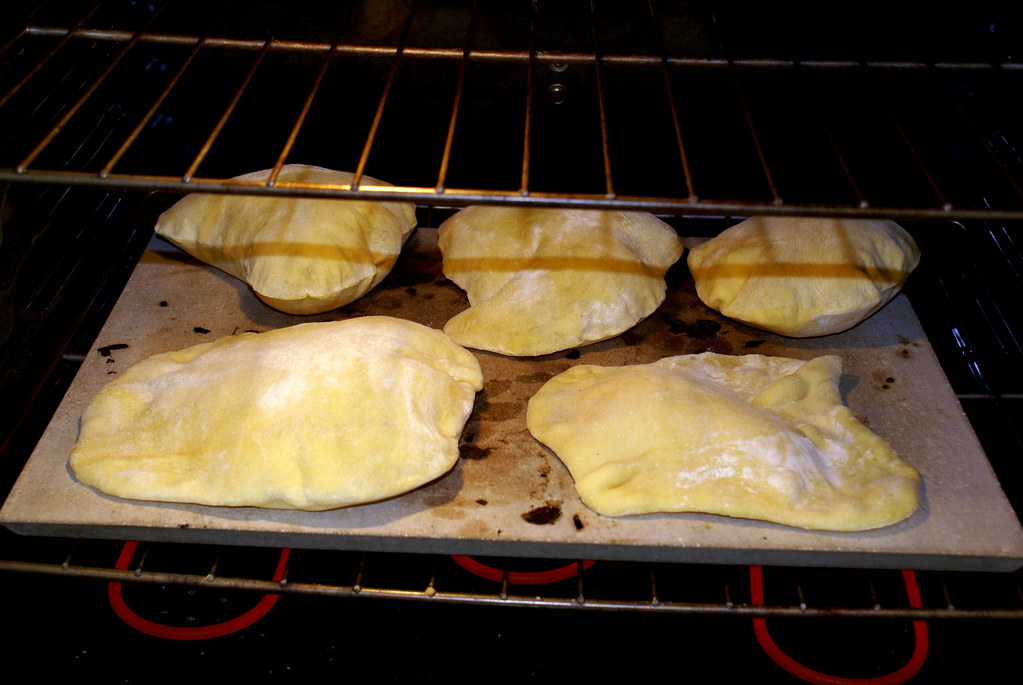 Pita Bread! Bread on the pizza stone. Fantastic for sandwi… Flickr