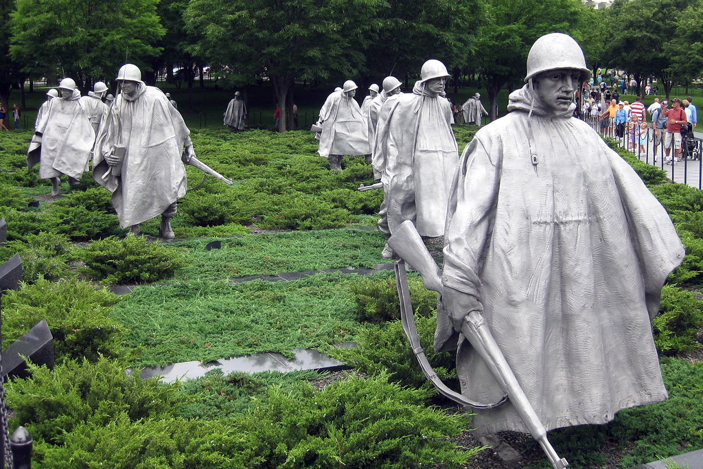 Washington DC Korean War Veterans Memorial The Korean War… Flickr