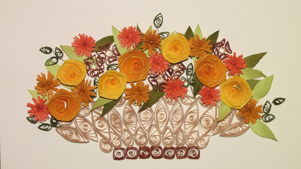 Quilled Flower Basket HK Kusudama Lover Flickr