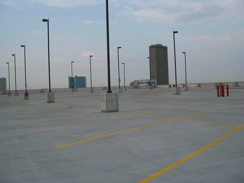 top of the parking garage I do so love the roofs of parkin… Flickr