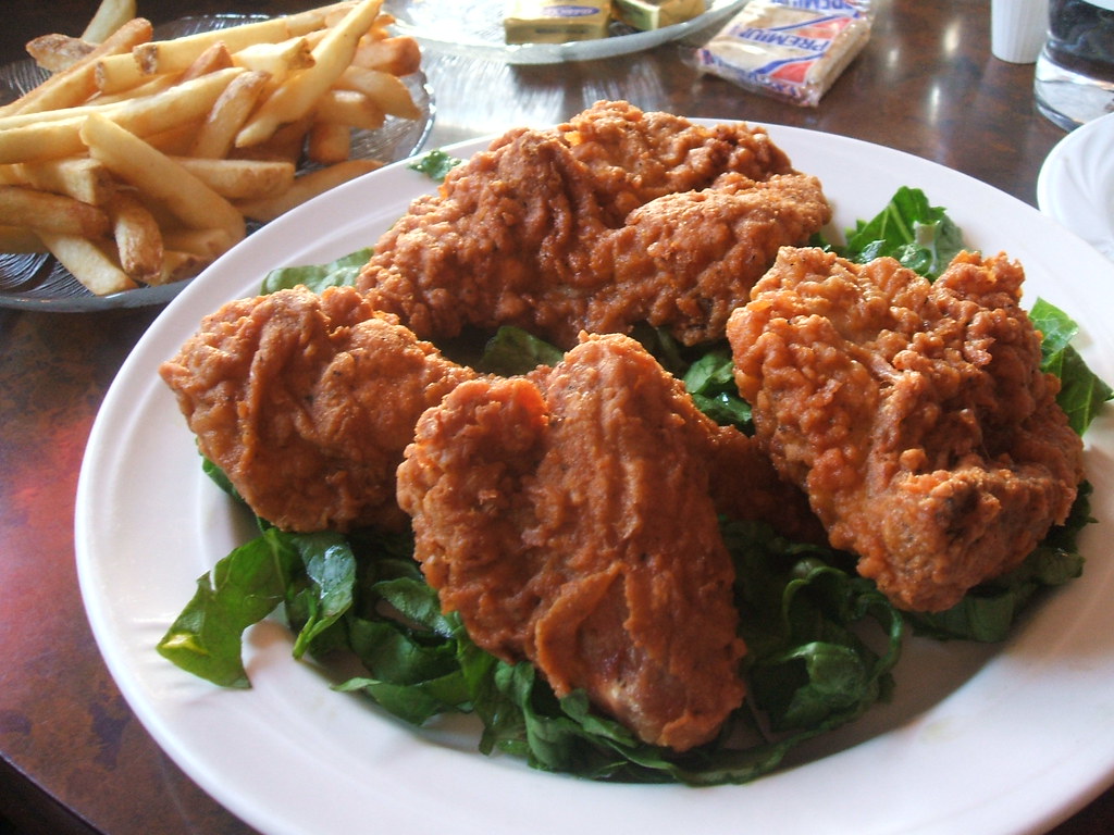 Chicken dinner At Nick's Restaurant. jumbledpile Flickr